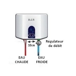 Chauffe-eau YONIS Mini Chauffe-Eau Electrique Portable Pour La Cuisine Et  La Salle De Bains - Chauffage Rapide, Affichage En Temps Réel Et Compact  Bleu