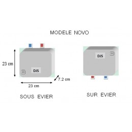 MINI CHAUFFE EAU NOVO 5.5 KW taille