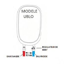 croquis Chauffe eau électrique instantané 9 kW