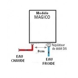 Chauffe eau électrique instantané monophasé avec régulateur de débit